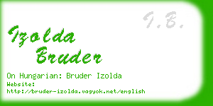 izolda bruder business card